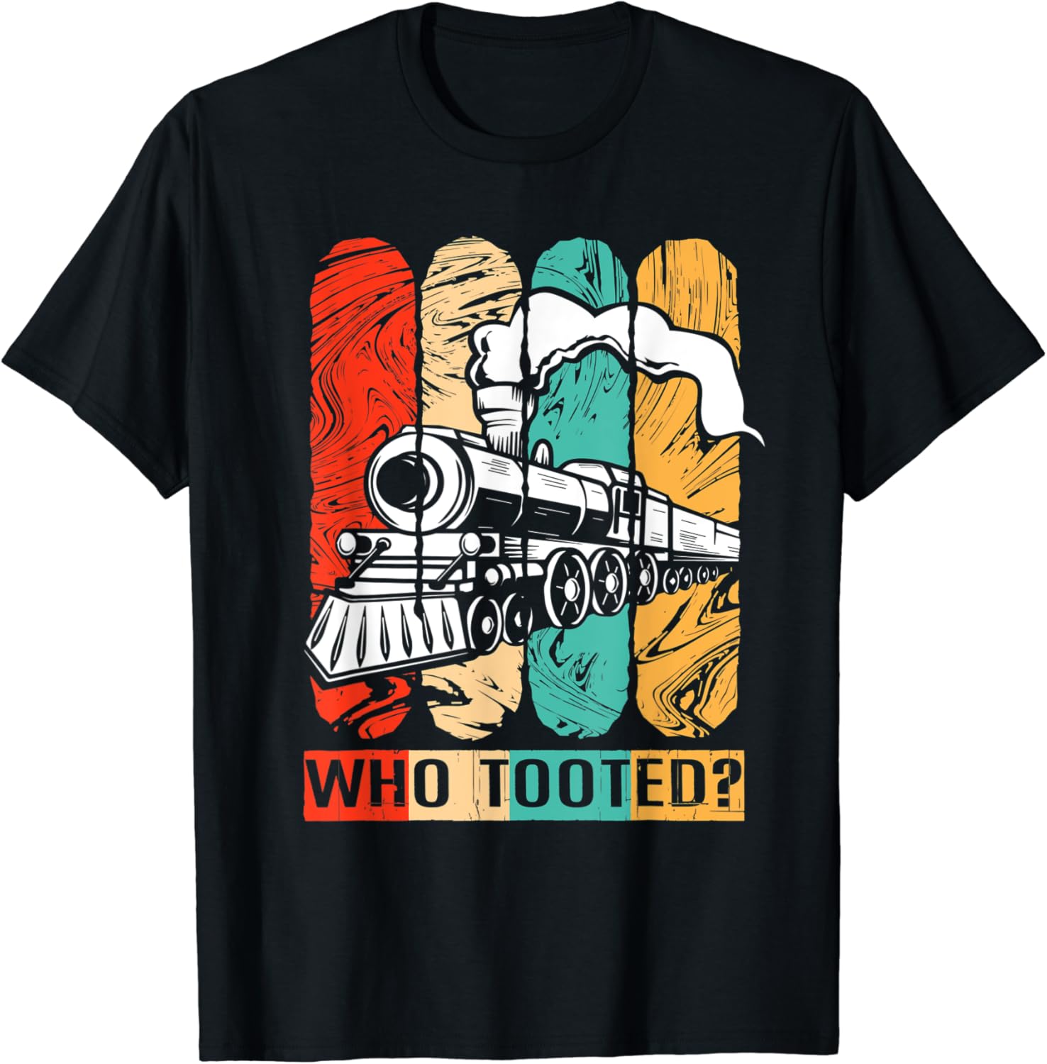 Amazon.com: Railroad Locomotive Who Tooted Train T-Shirt: Clothing